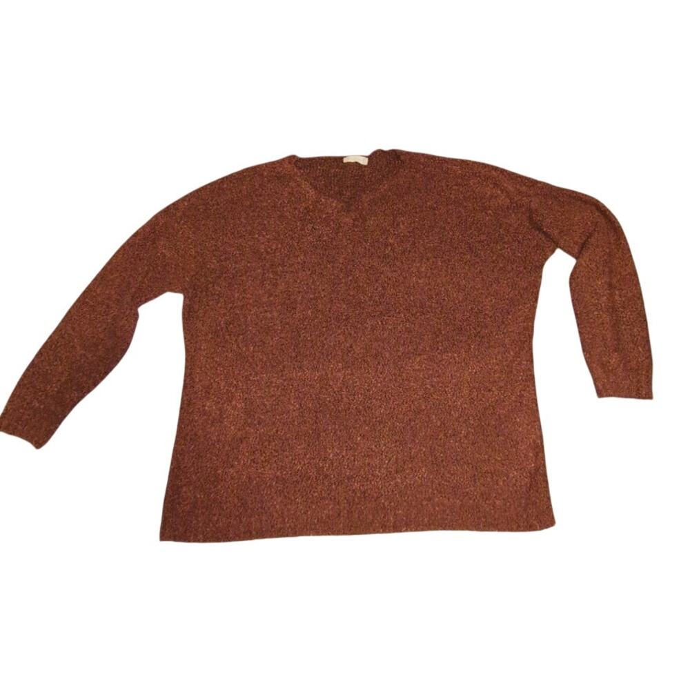 Altar'd State Burnt Orange Knit Slouchy Autumn Pullover Sweater Size M/L